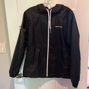 Fully fleece lined Columbia rain jacket